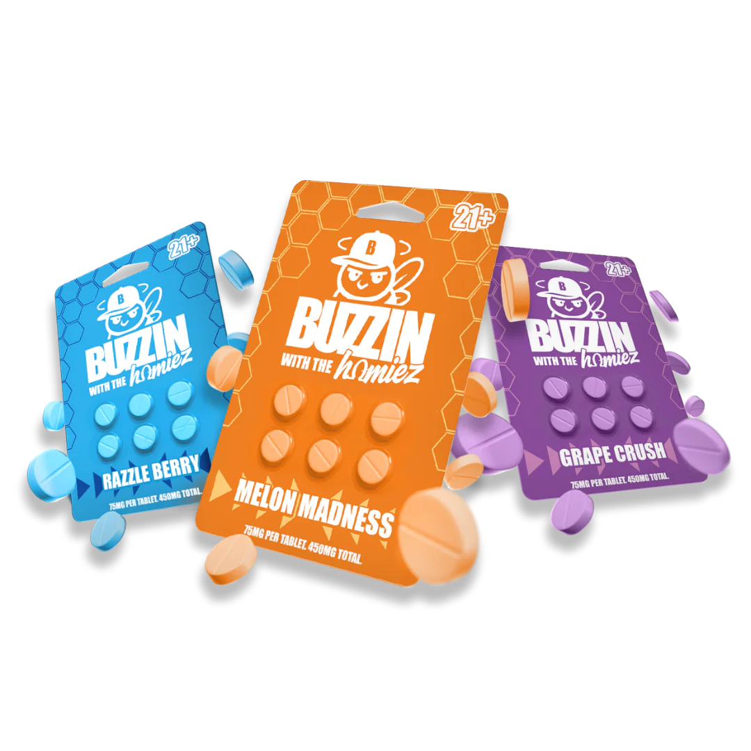 Buzzin With The Homiez 450mg Blister Packs