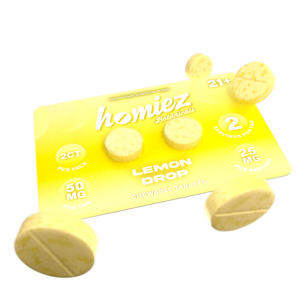 Lemon Drop - Homiez Botanicals Chewable Tablets 100mg