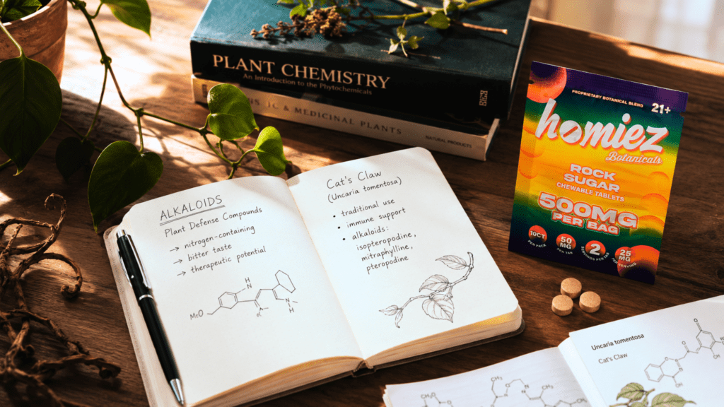 Cat’s Claw alkaloids and plant chemistry explained by Homiez Botanicals